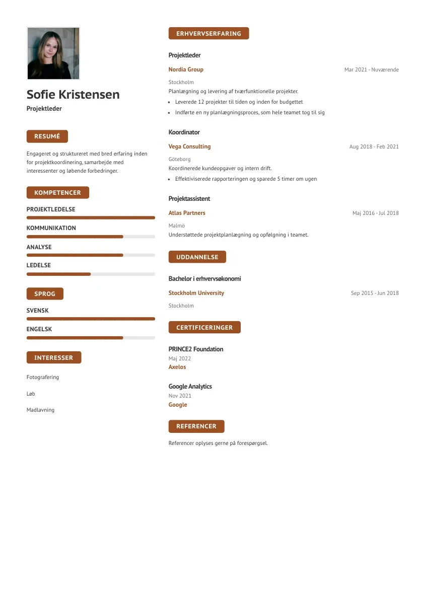 CV-mall Sonja