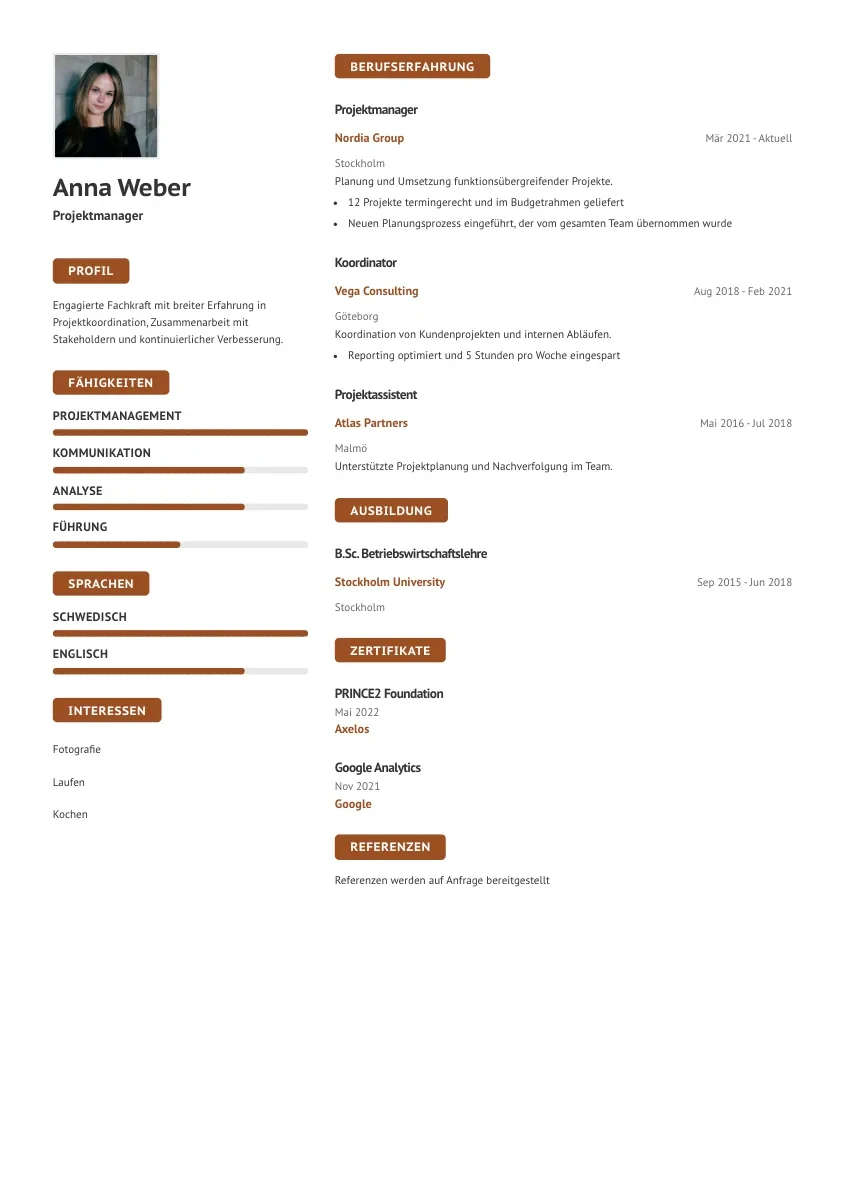 CV-mall Sonja