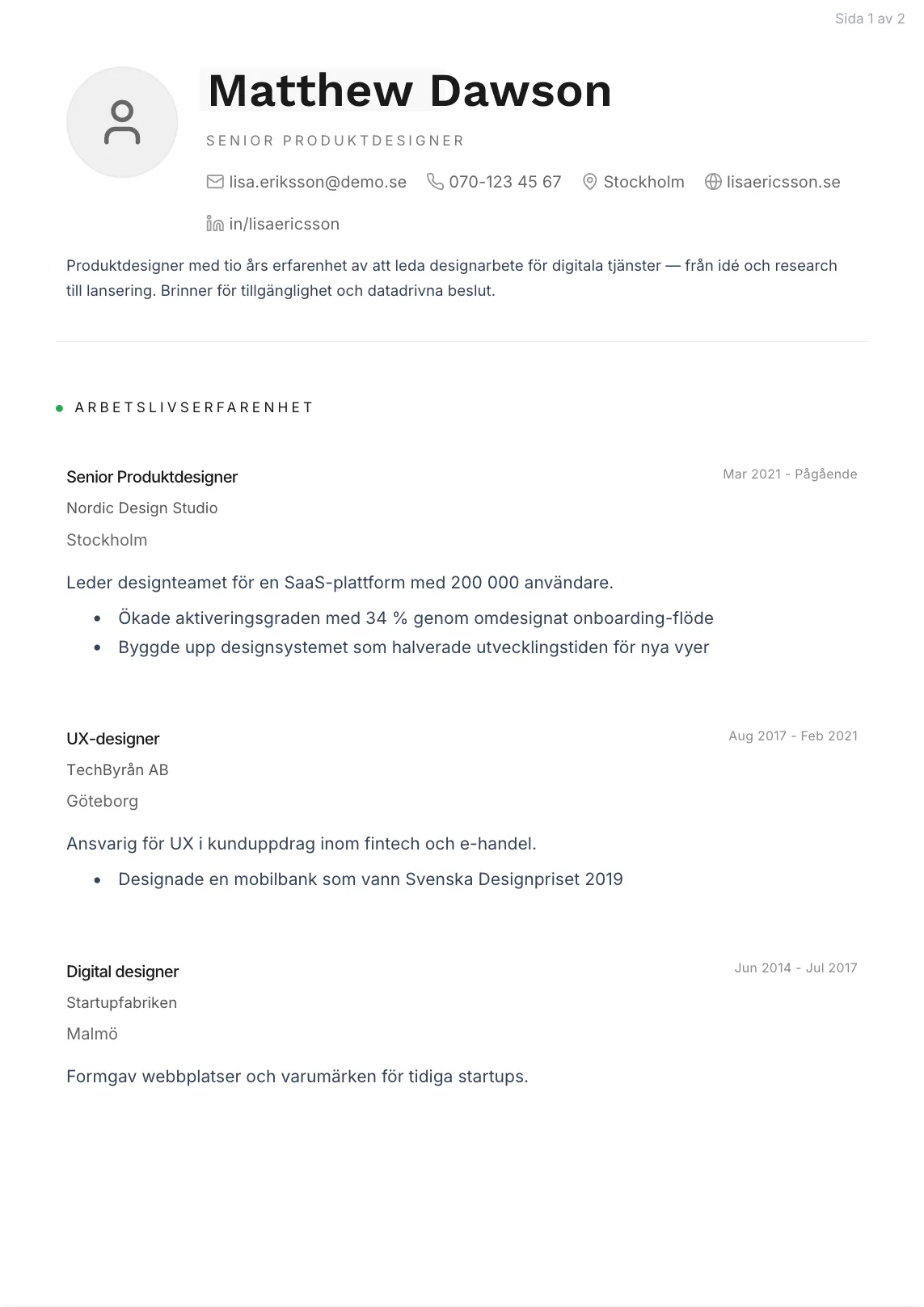 CV-mall Tomas