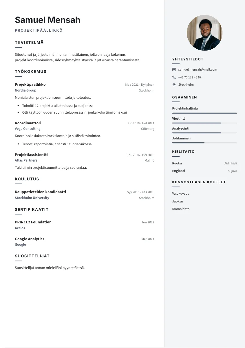 CV-mall Gunnar