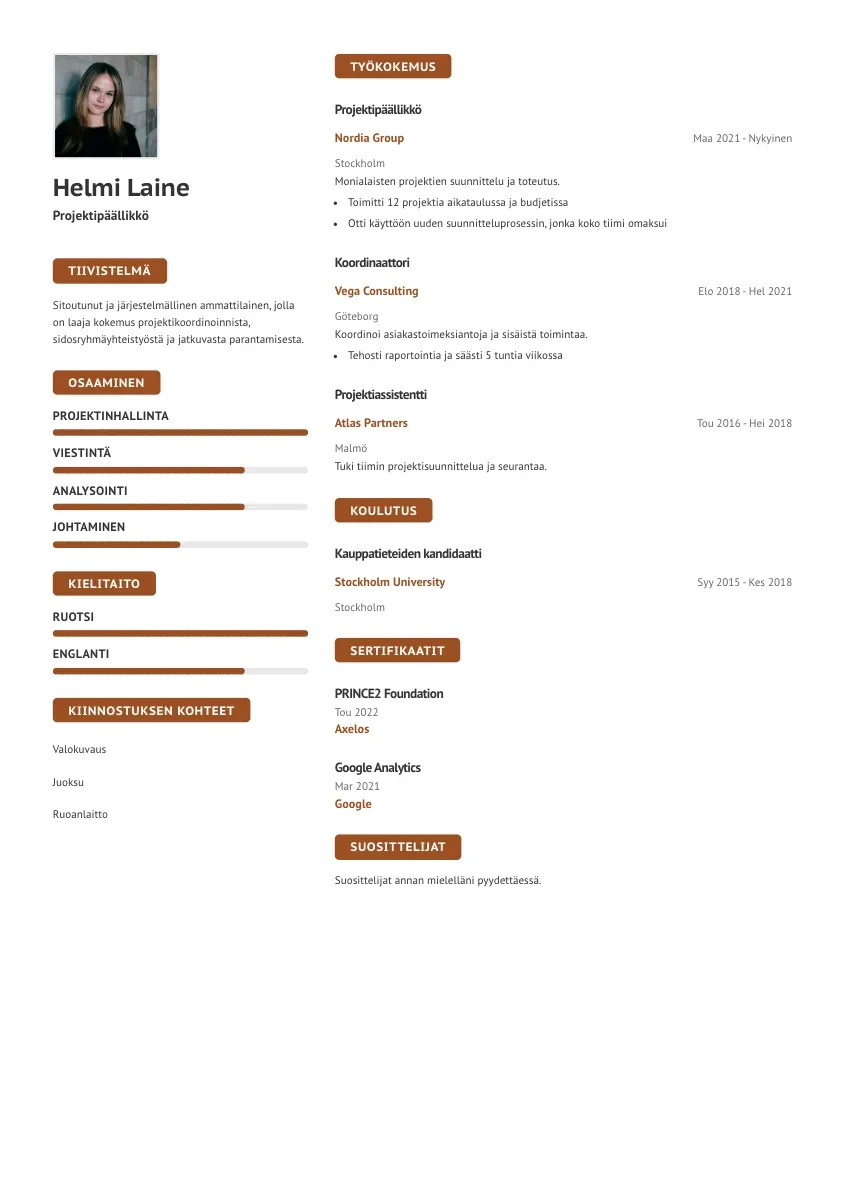 CV-mall Sonja