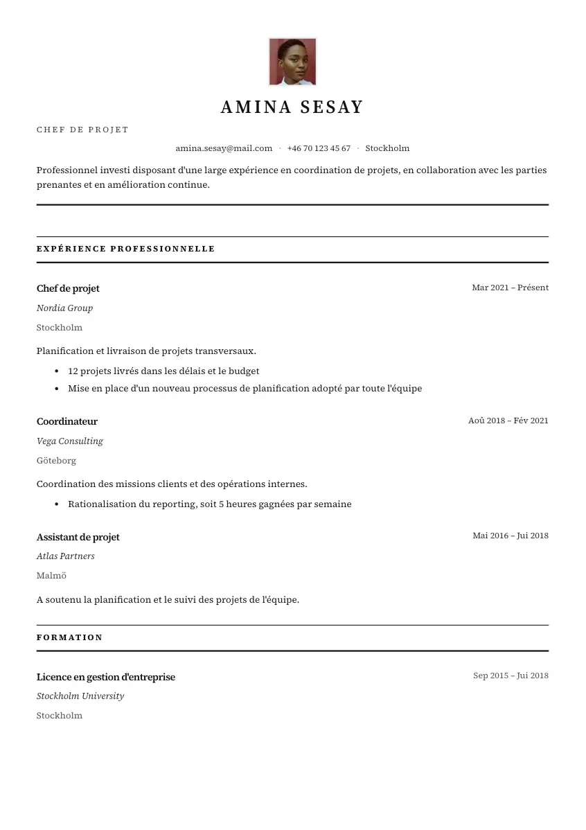 CV-mall Dag