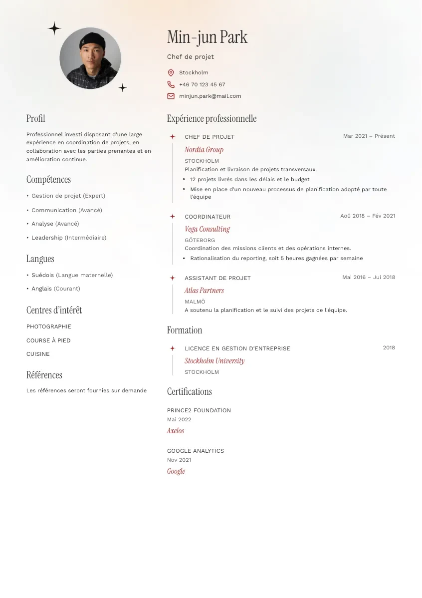 CV-mall Stig