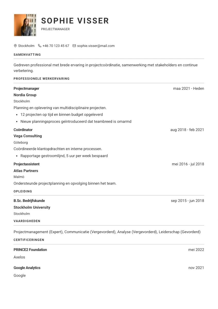 Cv-template Ingegerd