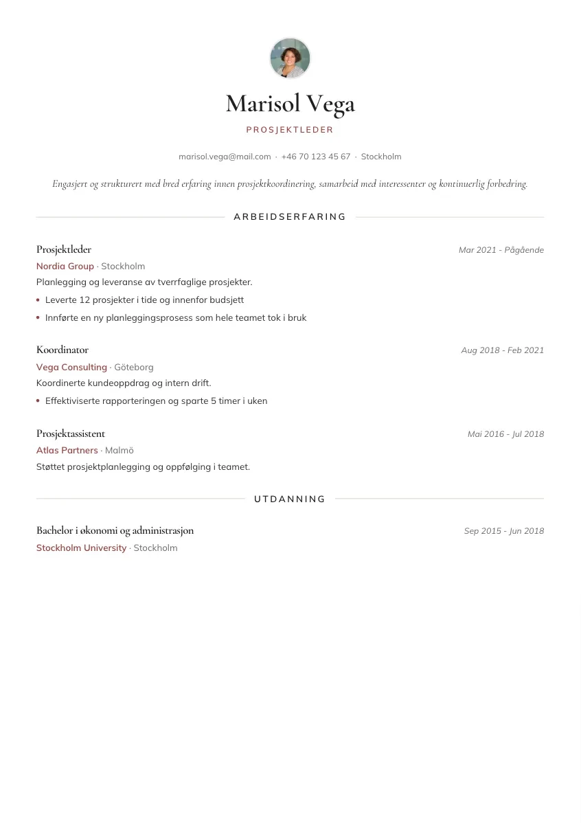 CV-mall Hjalmar