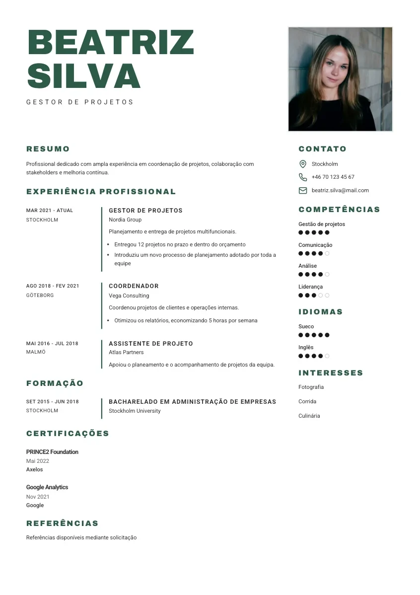 CV-mall Arne