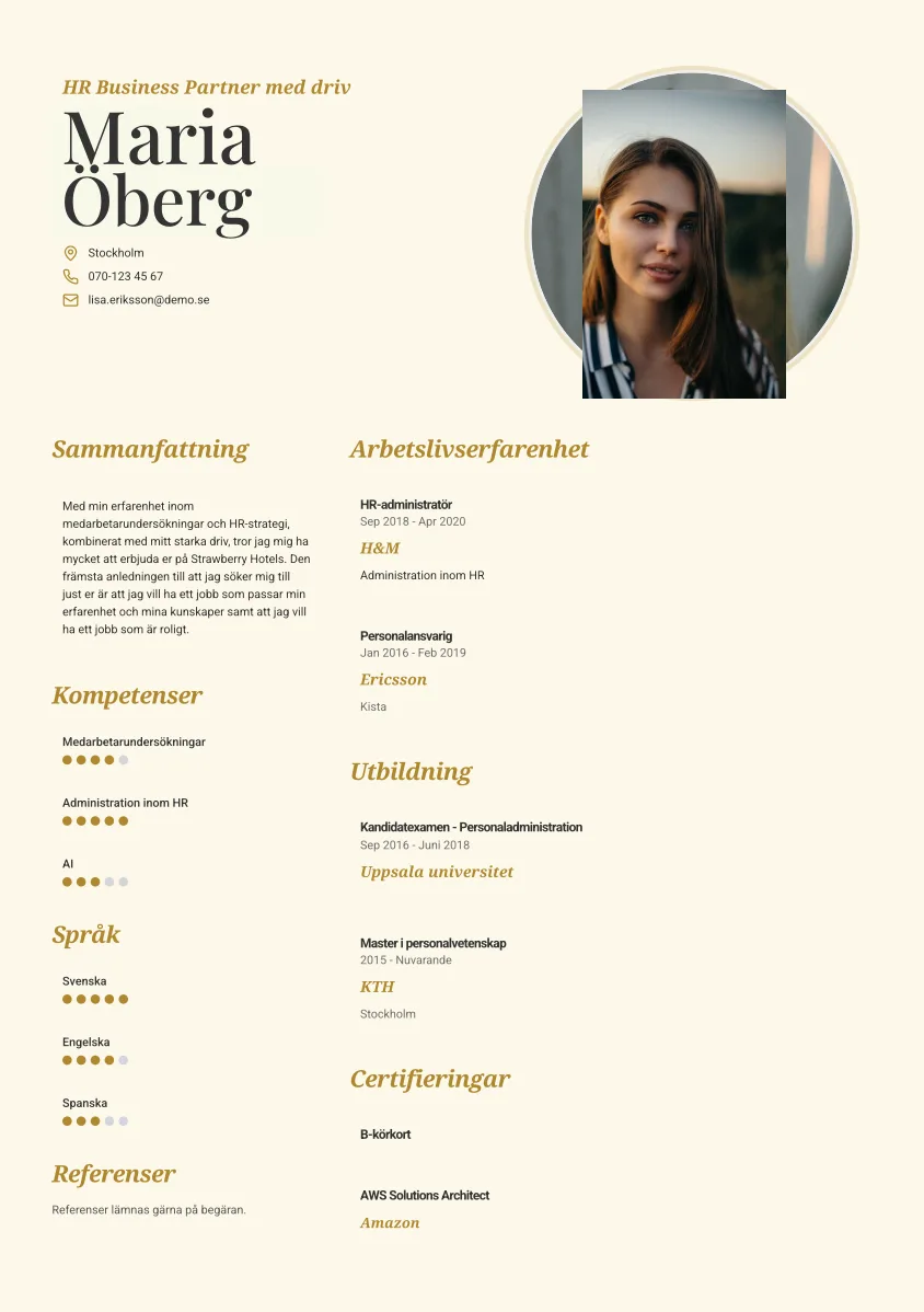 CV-mall Anders