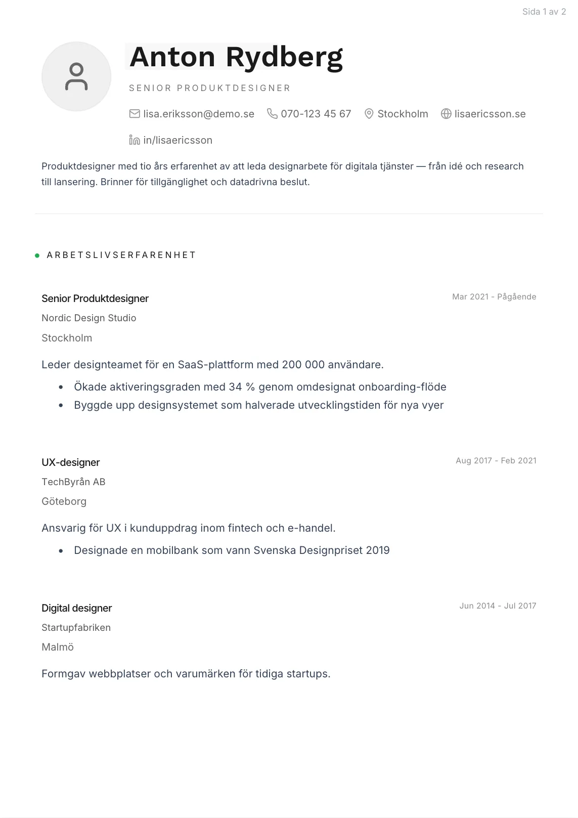 CV-mall Tomas