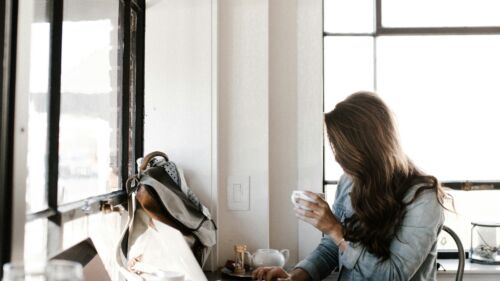 Woman using Cowrite
